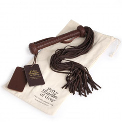 Fifty Shades of Grey Brown Flogger Whip - Sex Toys