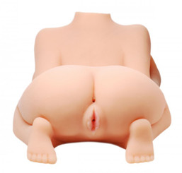 Doggy Style Realistic Dual-entry stroker Male Masturbator by SexFlesh