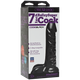 Vac-U-Lock 7 Inch Ballsy Super Dildo - Code Black by Doc Johnson - view 6