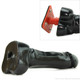 Vac-U-Lock 10 Inch Man O' War Dildo - Code Black by Doc Johnson - view 3