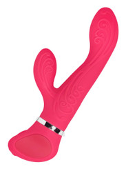 The Bordello 10x Ten Mode Dual Rabbit Vibrator Stimulator - Pink Sex Toy For Sale