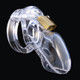 CB6000 CB-3000 Male Chastity 3in Clear Cock Cage - Product SKU CB3000