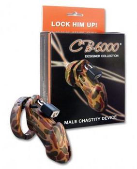 CB-6000 Male Chastity Camouflage Cock Cage Sex Toys For Men