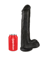 King Cock 13 inch Black Cock with Balls Dildo Best Adult Toys