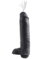 King Penis Black 11 inch Fluid-compatible Dildo by Pipedream Products