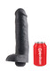King Penis Black 11 inch Fluid-compatible Dildo by Pipedream Products - view 3