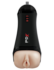 The PDX Elite Dirty Talk Vibrating Stroker Sex Toy For Sale