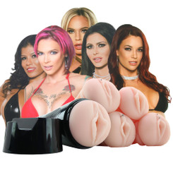Pornstar Gangbang Vibrating Male Stroker Set