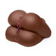 Hookups Threesome Realistic Dual-entry stroker - Brown - view 3