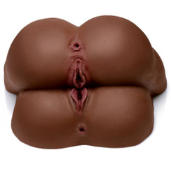 Hookups Threesome Realistic Dual-entry stroker - Brown