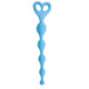 Climax Anal Beads Silicone Stripes Blue by Topco Sales - Product SKU TO1070186