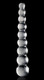 Icicles No 2 Glass Anal Beads Clear by Pipedream Products - view 4