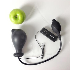 Inflatable Sphincter Stretcher Butt Plug Large Black Sex Toys