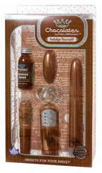 Chocolate Metallic Pleasure Kit - 3 Vibrators