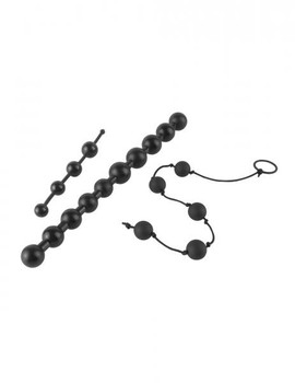 Anal Fantasy Beginners Bead Kit Black by Pipedream Products