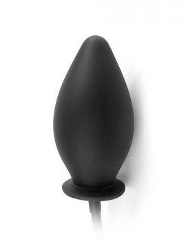 Inflatable Silicone Plug Black Best Sex Toy