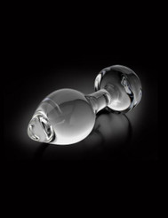 Icicles No 44 Glass Anal Plug 2.5 Inch - Clear by Pipedream Products