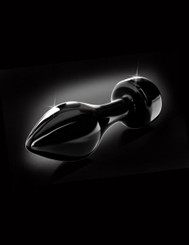 Icicles #44 Black Glass Butt Plug Sex Toys