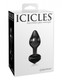 Pipedream Icicles #44 Black Glass Butt Plug - Product SKU PD294423