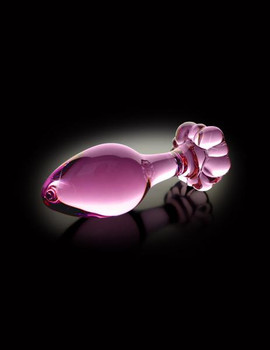 Icicles No 48 Pink Glass Butt Plug Adult Sex Toys
