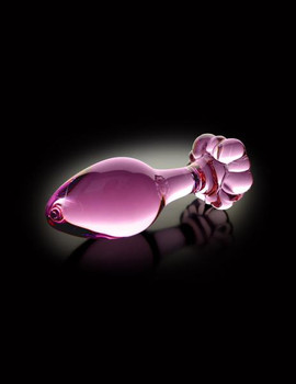Icicles No 48 Pink Glass Butt Plug by Pipedream Products
