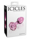 Pipedream Icicles No 48 Pink Glass Butt Plug - Product SKU PD294800