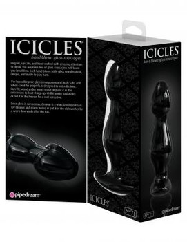Icicles No 71 Black Glass Massager Best Sex Toy