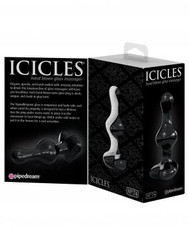Icicles No 74 Black Glass Massager Sex Toys
