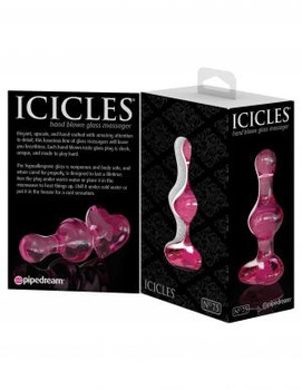 Icicles No 75 Pink Glass Massager by Pipedream Products