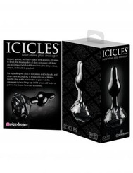 Icicles No 77 Black Rose Glass Massager by Pipedream Products