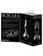 Icicles No 77 Black Rose Glass Massager by Pipedream Products