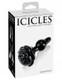 Pipedream Icicles No 77 Black Rose Glass Massager - Product SKU PD287700