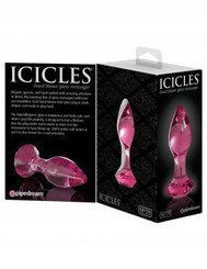 Icicles No 79 Pink Glass Massager Gem End by Pipedream Products