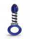 Icicles No 81 Blue Glass Massager with Ring End by Pipedream - Product SKU PD288100