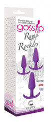 Rump Rockers 3 Piece Anal Plug Training Set Violet by Curve Novelties