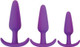 Rump Rockers 3 Piece Anal Plug Training Set Violet by Curve Novelties - view 2