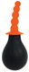 Rooster Tail Cleaner Rippled Orange Anal Douche by Curve Novelties - Product SKU CN01260325