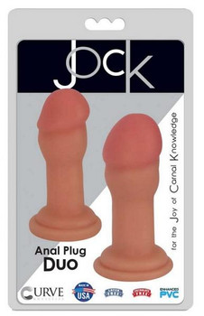 Jock Anal Play Duo 2 Piece Set Vanilla Beige by Curve Novelties