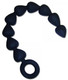 Sex & Mischief Silicone Anal Beads Black by Sportsheets - Product SKU SS10074
