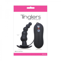 Tinglers Vibrating Butt Plug 1 Black Adult Toy
