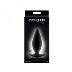 Renegade Spades Butt Plug Medium Black by NS Novelties