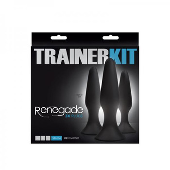 Renegade Sliders Trainer Kit 3 Plugs Black Sex Toy
