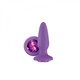 Glams Gem Purple Silicone Butt Plug by NS Novelties - Product SKU NSN051065