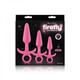 Firefly Prince Kit Pink 3 Piece Butt Plugs Adult Sex Toy