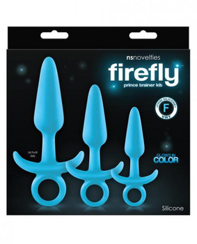 Firefly Prince Kit Blue 3 Piece Butt Plugs Adult Sex Toys