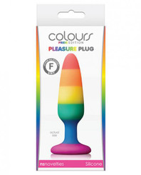 Colours Pride Edition Pleasure Plug Small Rainbow Adult Toys