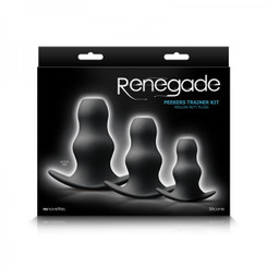 Renegade Peeker Kit Black Hollow Butt Plugs by NS Novelties