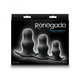 Renegade Peeker Kit Black Hollow Butt Plugs by NS Novelties