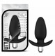 Luxe Little Thumper Black Vibrating Plug by Blush Novelties