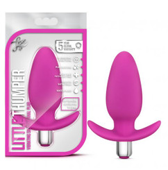 Luxe Little Thumper Fuschia Butt Plug by Blush Novelties